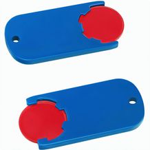 Chiphalter mit 1-Chip "Alpha" (rot / blau) (Art.-Nr. CA066135)