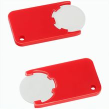 Chiphalter mit 1-Chip "Beta" (weiß / rot) (Art.-Nr. CA068557)