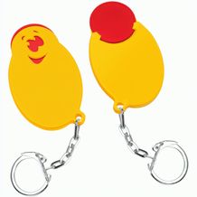 Chiphalter mit 1-Chip "Gesicht" (rot / gelb) (Art.-Nr. CA073957)