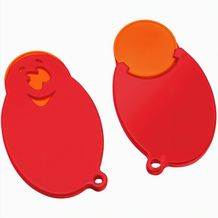 Chiphalter mit 1-Chip "Gesicht" (orange / rot) (Art.-Nr. CA116925)