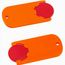 Chiphalter mit 1-Chip "Alpha" (rot / orange) (Art.-Nr. CA120515)