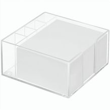 Zettelbox "Lambda" mit Köcher (glasklar) (Art.-Nr. CA130164)