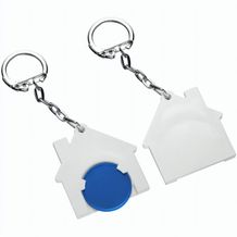 Chiphalter mit 1-Chip "Haus" (blau / weiß) (Art.-Nr. CA132425)