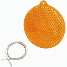 Sicherheits-Reflektor "Kreis" (orange-transparent) (Art.-Nr. CA149309)