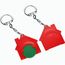 Chiphalter mit 1-Chip "Haus" (grün / rot) (Art.-Nr. CA159735)