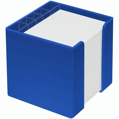 Zettelbox "Alpha" mit Köcher (Art.-Nr. CA165035) - mit abgerundeten Ecken und weißem Papie...