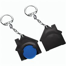 Chiphalter mit 1-Chip "Haus" (blau / schwarz) (Art.-Nr. CA166596)
