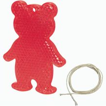 Sicherheitsreflektor "Bär" (rot-transparent) (Art.-Nr. CA175244)