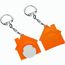 Chiphalter mit 1-Chip "Haus" (weiß / orange) (Art.-Nr. CA179768)