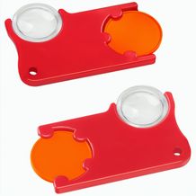 Chiphalter mit 1-Chip und Lupe (orange / rot) (Art.-Nr. CA188123)