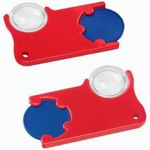 Chiphalter mit 1-Chip und Lupe (blau / rot) (Art.-Nr. CA212897)