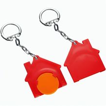 Chiphalter mit 1-Chip "Haus" (orange / rot) (Art.-Nr. CA214200)
