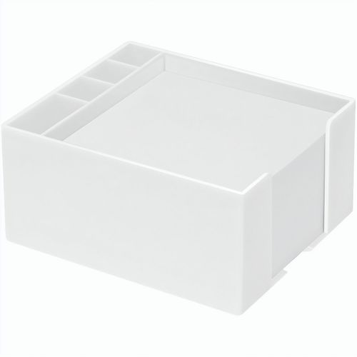 Zettelbox mit Köcher "Ypsilon" (Art.-Nr. CA215978) - und weißem Papier. Einzelblattdruc...