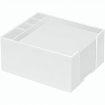 Zettelbox mit Köcher "Ypsilon" (weiß) (Art.-Nr. CA215978)