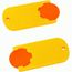 Chiphalter mit 1-Chip "Alpha" (orange / gelb) (Art.-Nr. CA220645)