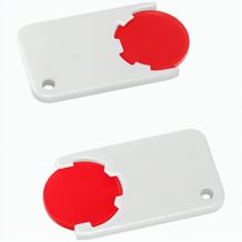 Chiphalter mit 1-Chip "Beta" (Rot / weiß) (Art.-Nr. CA238104)