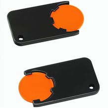 Chiphalter mit 1-Chip "Beta" (orange / schwarz) (Art.-Nr. CA250232)