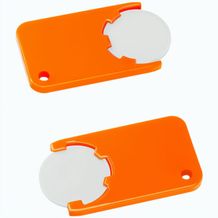 Chiphalter mit 1-Chip "Beta" (weiß / orange) (Art.-Nr. CA253890)
