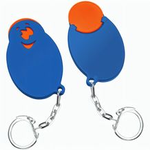 Chiphalter mit 1-Chip "Gesicht" (orange / blau) (Art.-Nr. CA255146)