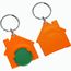 Chiphalter mit 1-Chip "Haus" (grün / orange) (Art.-Nr. CA267506)