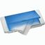 Mikrofasertuch "Box" (weiß / blau-transparent) (Art.-Nr. CA269521)