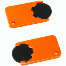 Chiphalter mit 1-Chip "Beta" (schwarz / orange) (Art.-Nr. CA276656)
