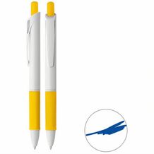 Druckkugelschreiber "Iota" (weiß / gelb) (Art.-Nr. CA282695)