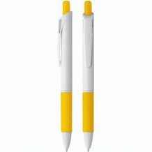 Druckkugelschreiber "Iota" (weiß / gelb) (Art.-Nr. CA282695)