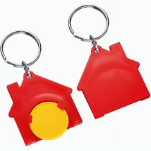 Chiphalter mit 1-Chip "Haus" (gelb / rot) (Art.-Nr. CA283589)