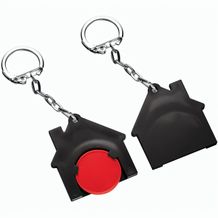 Chiphalter mit 1-Chip "Haus" (rot / schwarz) (Art.-Nr. CA284418)