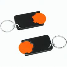 Chiphalter mit 1-Chip "Beta" (orange / schwarz) (Art.-Nr. CA290246)