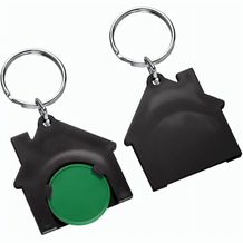 Chiphalter mit 1-Chip "Haus" (grün / schwarz) (Art.-Nr. CA305084)