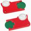 Chiphalter mit 1-Chip und Lupe (grün / rot) (Art.-Nr. CA307331)