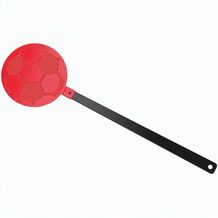 Fliegenklatsche "Fußball" (schwarz / Rot) (Art.-Nr. CA317200)