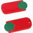 Chiphalter mit 1-Chip "Alpha" (grün / rot) (Art.-Nr. CA320736)