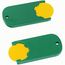 Chiphalter mit 1-Chip "Alpha" (gelb / grün) (Art.-Nr. CA328986)