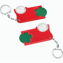 Chiphalter mit 1-Chip und Lupe (grün / rot) (Art.-Nr. CA330017)