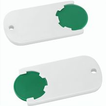 Chiphalter mit 1-Chip "Alpha" (grün / weiß) (Art.-Nr. CA335837)