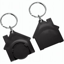 Chiphalter mit 1-Chip "Haus" (schwarz / schwarz) (Art.-Nr. CA364641)