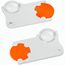 Chiphalter mit 1-Chip und Lupe (orange / weiß) (Art.-Nr. CA379736)
