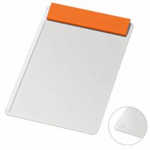 Klemmbrett DIN A4 "Alpha II" (weiß / orange) (Art.-Nr. CA390003)