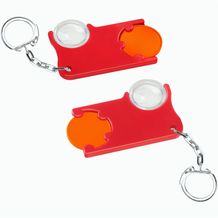 Chiphalter mit 1-Chip und Lupe (orange / rot) (Art.-Nr. CA398443)