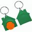 Chiphalter mit 1-Chip "Haus" (orange / grün) (Art.-Nr. CA419349)