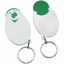 Chiphalter mit 1-Chip "Gesicht" (grün / weiß) (Art.-Nr. CA422781)