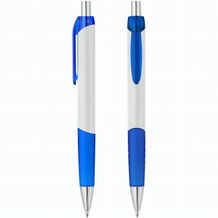Druckkugelschreiber "Epsilon" (weiß / blau-transparent) (Art.-Nr. CA423361)