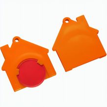Chiphalter mit 1-Chip "Haus" (rot / orange) (Art.-Nr. CA426925)
