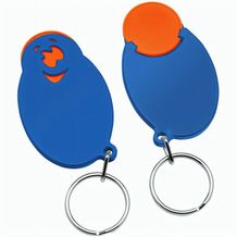 Chiphalter mit 1-Chip "Gesicht" (orange / blau) (Art.-Nr. CA432912)