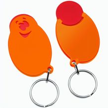 Chiphalter mit 1-Chip "Gesicht" (rot / orange) (Art.-Nr. CA435930)