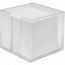 Zettelbox "Sigma", doppelwandig mit Köcher (glasklar) (Art.-Nr. CA436012)