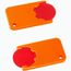 Chiphalter mit 1-Chip "Beta" (rot / orange) (Art.-Nr. CA445144)